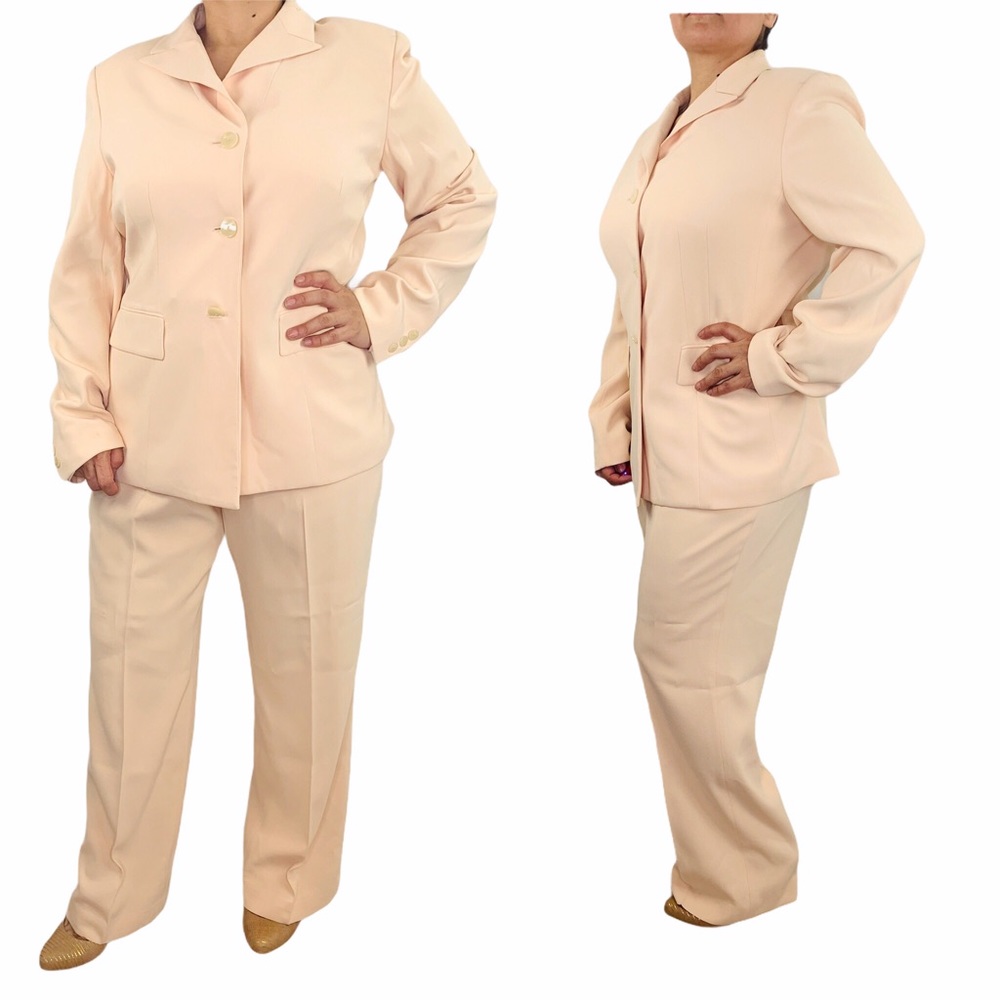 Kasper Classics Black Label Pant Suit Lightweight Versatile Pant Suit 14 Vintage